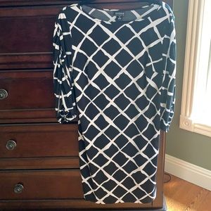 Enfocus Studio Dress Black and White Size 10